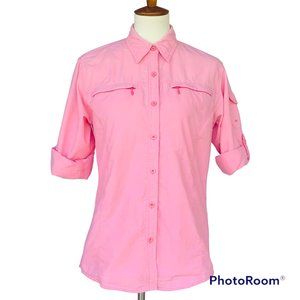Bass Pro Shops Light Pink Button Down Shirt